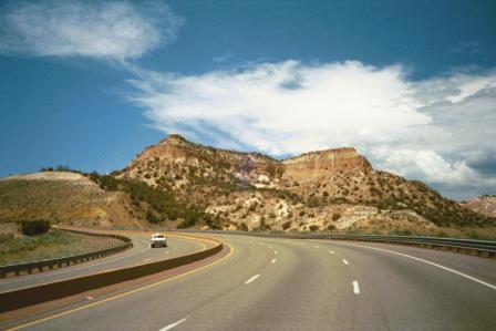 Krajina v okolí Santa Fe, New Mexico 